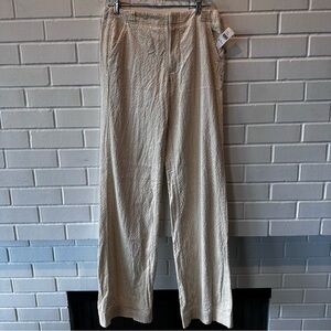 Anthropologie wide wale cord wide-leg trousers
